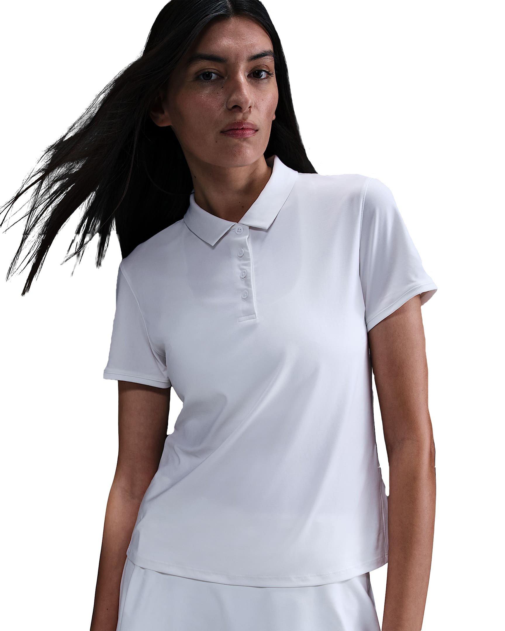 Nike Women's Victory Dri-FIT Short-Sleeve Golf Polo - White